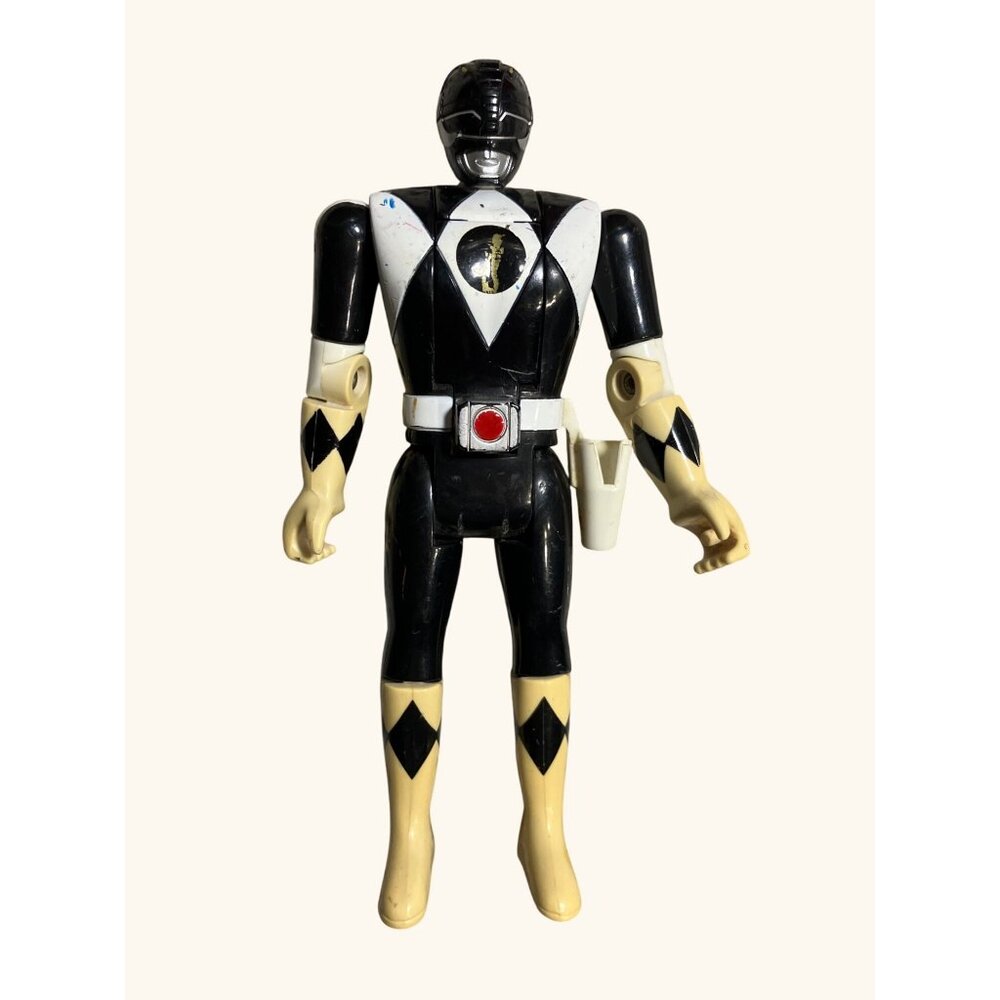 Bandai Mighty Morphin Power Rangers Black Ranger Action Figure Flip Head 1993